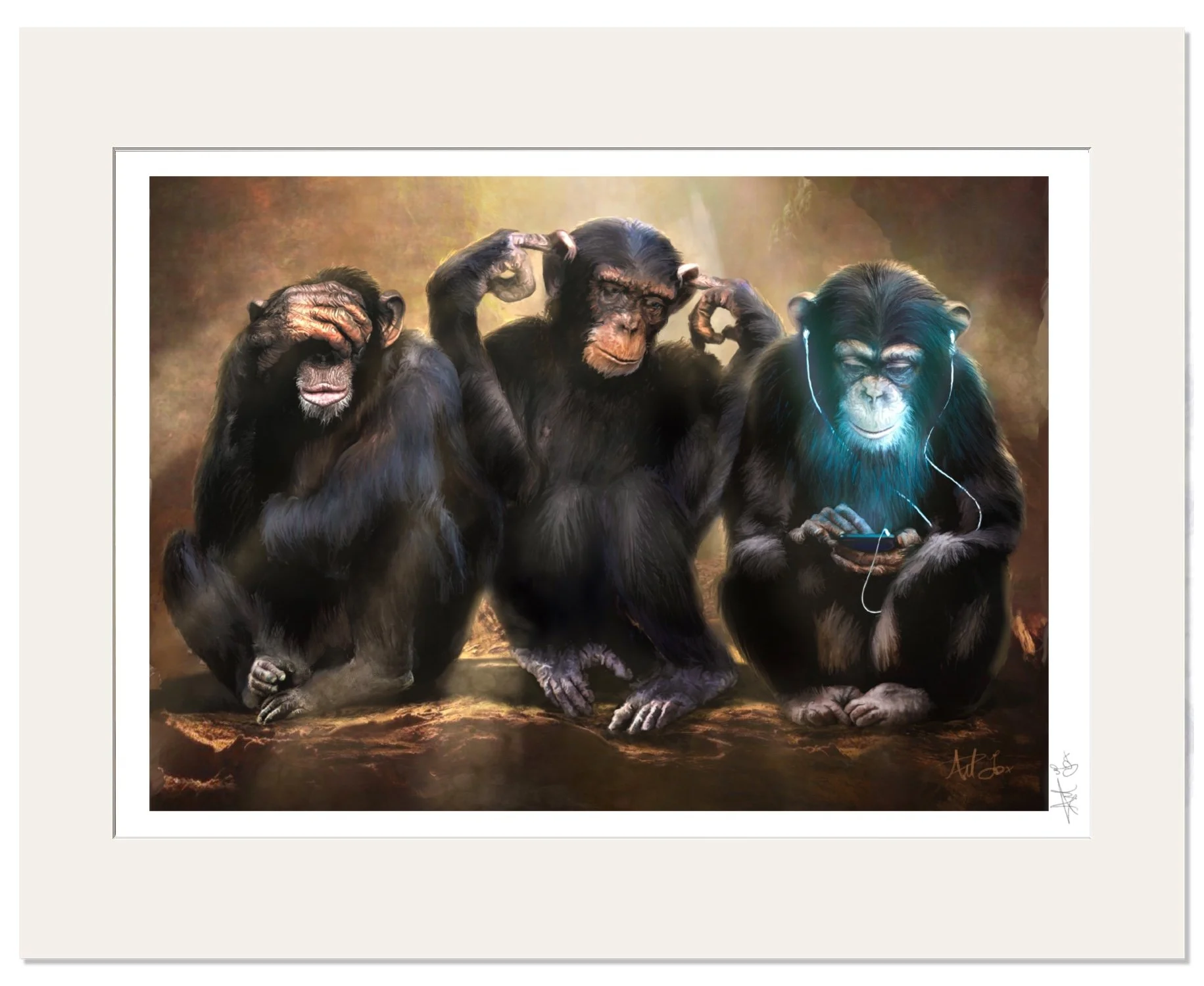 Three Wise Monkeys - ANTFOX Gallery — ANTFOX